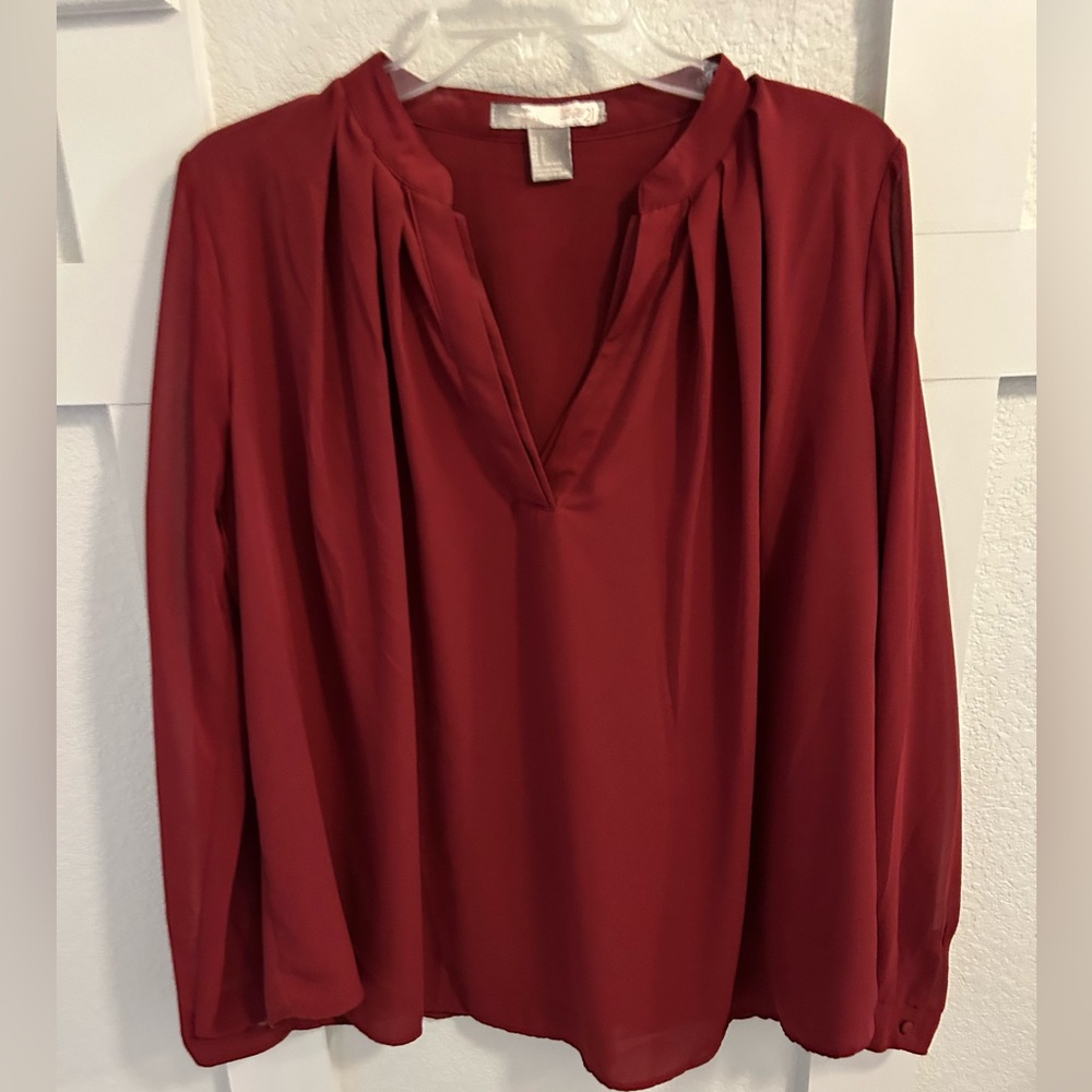 Forever‎ 21 Button Down Layered Shirt